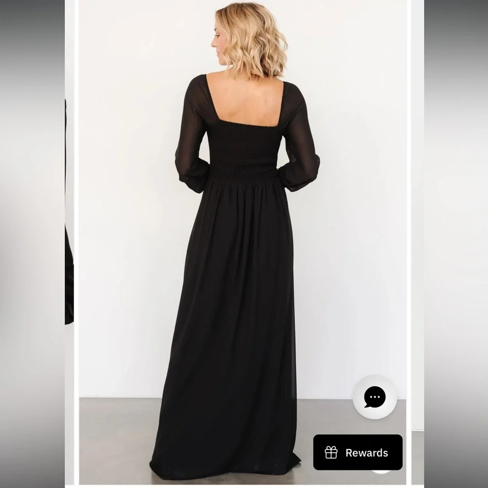 Baltic Born Giselle Black Maxi Dress, NWT - S - Picture 4 of 7
